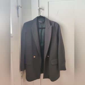 Zara dark hunter green blazer  oversized